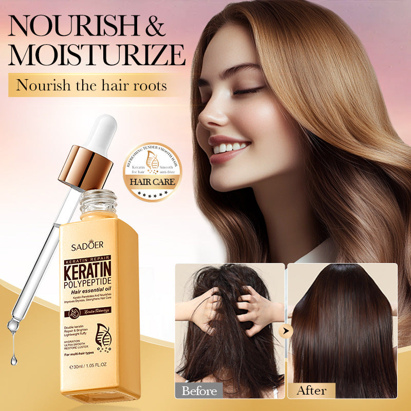 Keratin Peptide Conditioner SADOER Smooth and Shiny Hair Care Oil Cross-Border Wholesale