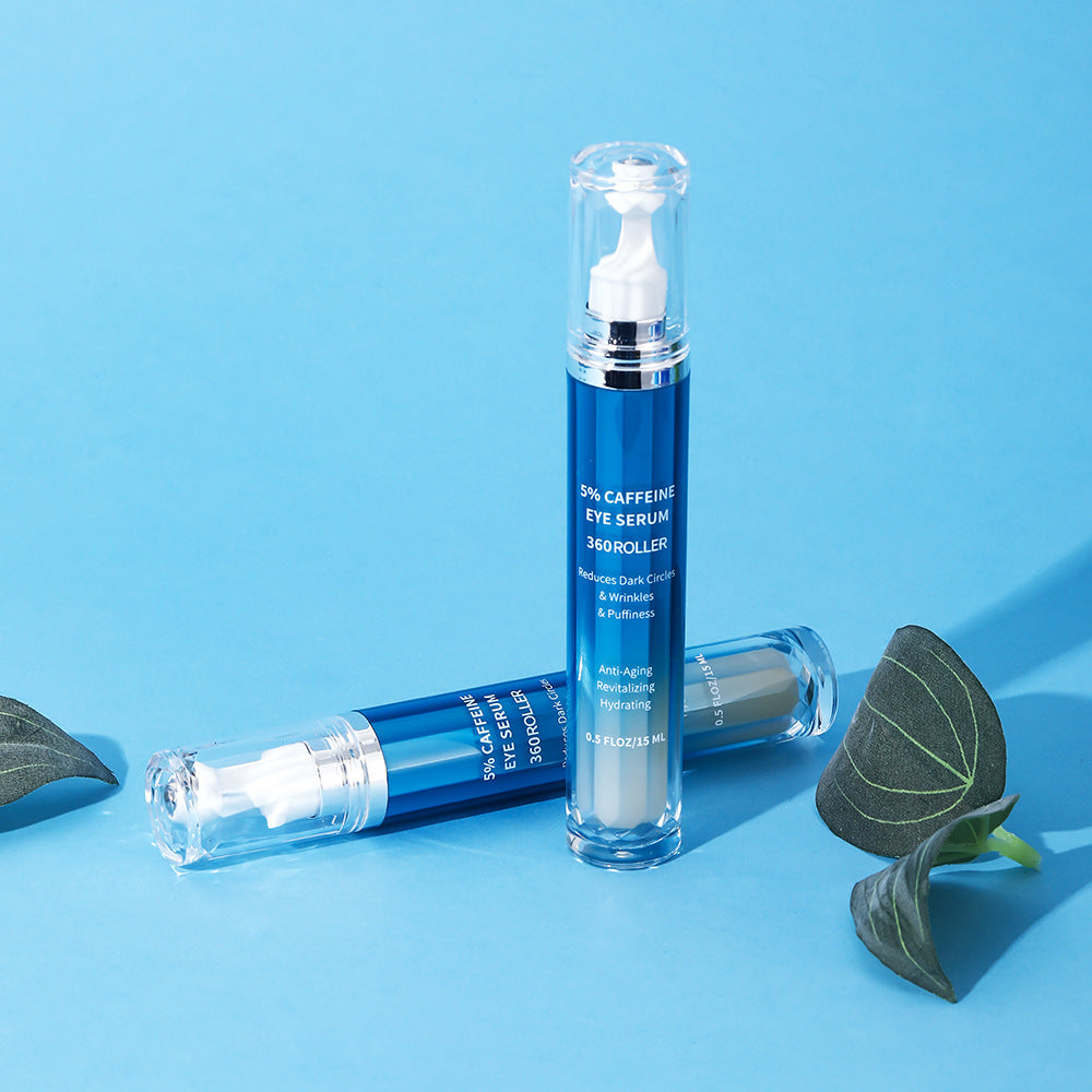 Hydrating and Moisturizing logo White Brand5%Retinol Caffeine Eye Serum