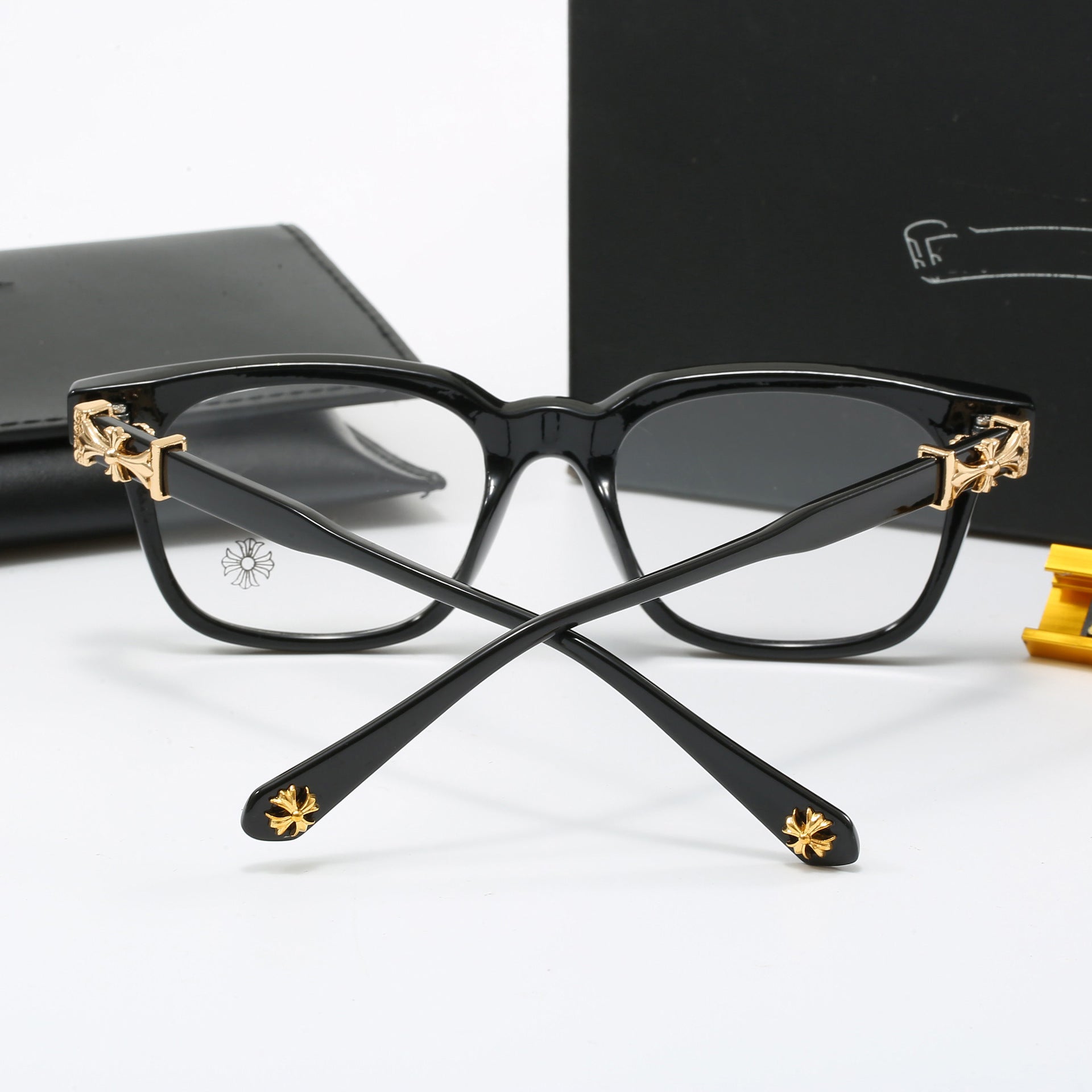 New Retro Artistic Blue Light Blocking Reading Glasses Personality Square Frame Presbyopia Glasses Unisex