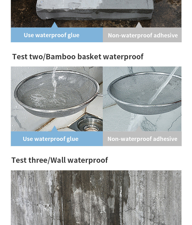 Transparent Waterproof Agent Bathroom Waterproof Coating No Tile Breaking Glue Acrylic Pure Acrylic Waterproof Glue Anti-Seepage