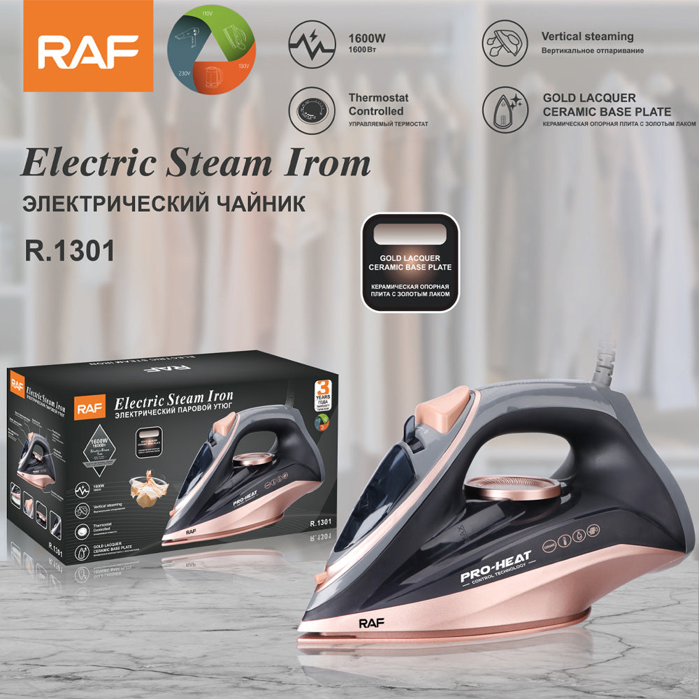RAF European Standard Multifunctional Steam Iron Household Quick Wrinkle Removal Electric Iron Dry and Wet Dual-use Ironing Machine