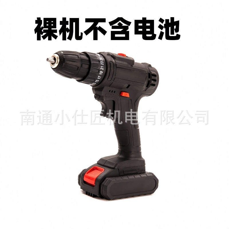 Cross-Border Dropshipping Electric Drill Set Multi-Functional Household Impact Drill Electric Screwdriver Lithium Battery Handheld Brushless Electric Drill