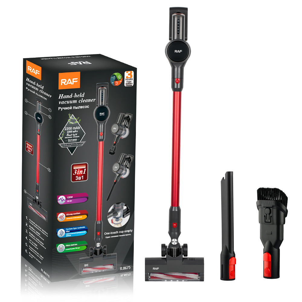 RAF EU US Plug Wireless Vacuum Cleaner Household Handheld High Power Dust Suction Portable 3-in-1 Large Suction