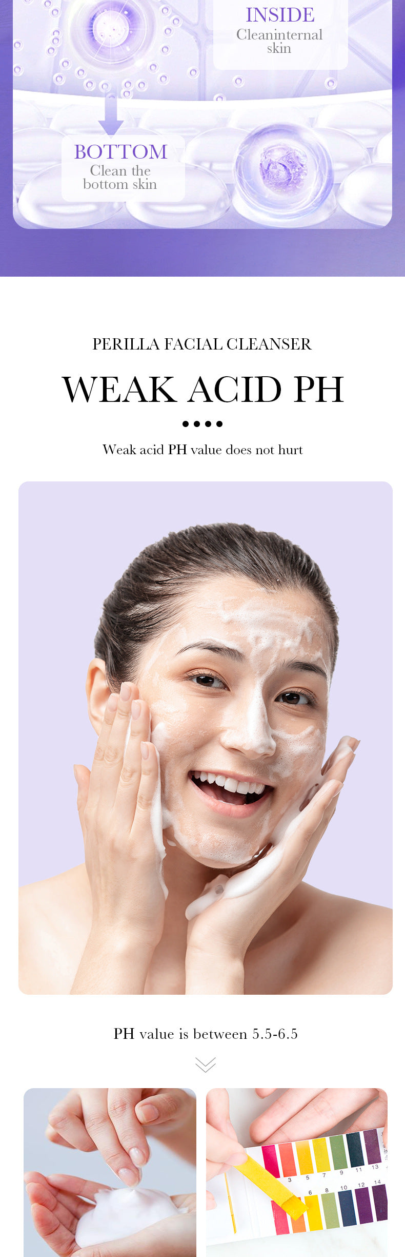 Polypeptide Perilla Skin Care Set  BIOAOUA Clean and Moisturizing Five-Piece Set  Wholesale