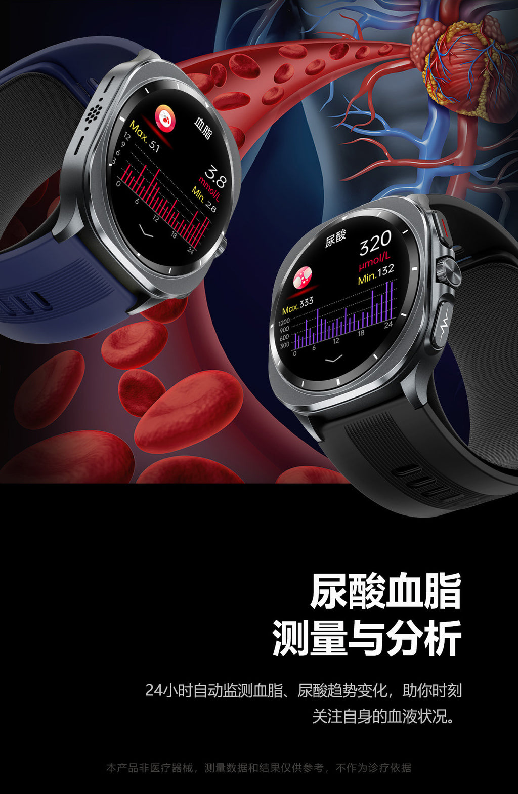TK65Air Pump Blood Pressure Health Smartwatch Support nfc Alipay One-Click Blood Sugar and Heart Rate Bluetooth Watch
