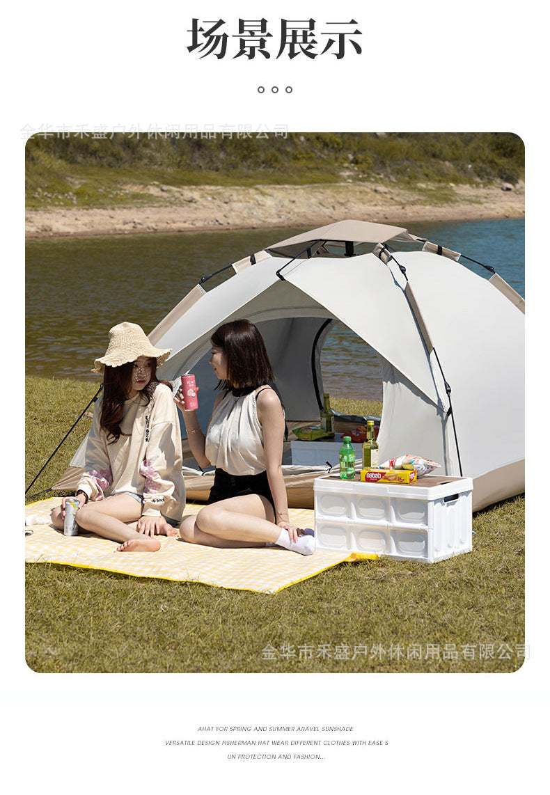 Outdoor Tent Fully Automatic Sunproof Windproof Quick Open Home Folding Waterproof Camping Picnic Tent