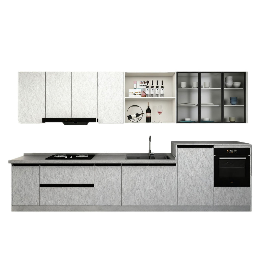 Custom Kitchen Cabinets Wall Cabinets Aluminum Alloy Modern Simple Waterproof Durable Home Combination Cabinets Overall