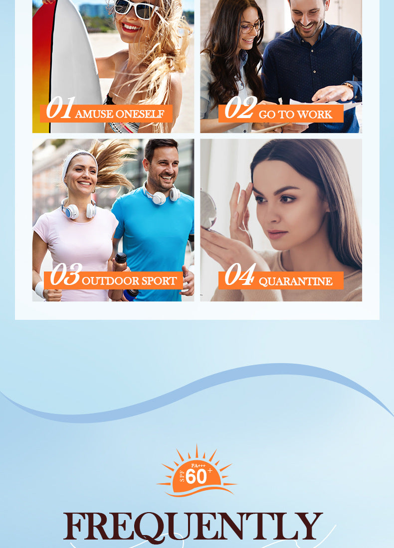 SPF60+Sunscreen30g SADOER Gold Collagen Protective Isolation Cross-Border Wholesale