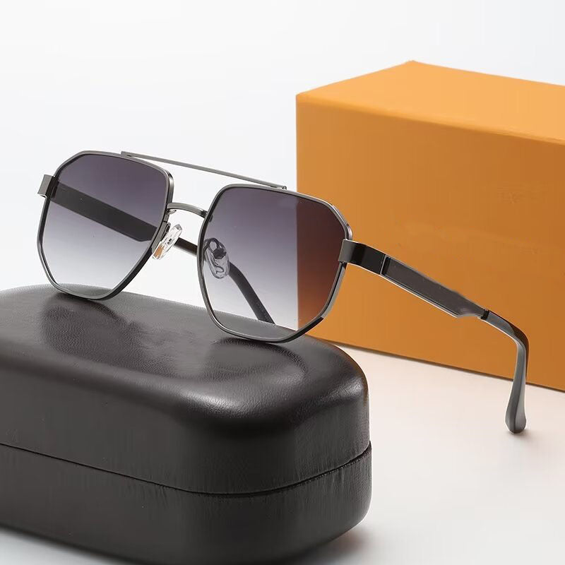 New Polarized Aluminum-Magnesium Sunglasses Large Frame Unisex Photochromic Aviator Glasses Night Vision Driving Sunglasses0537