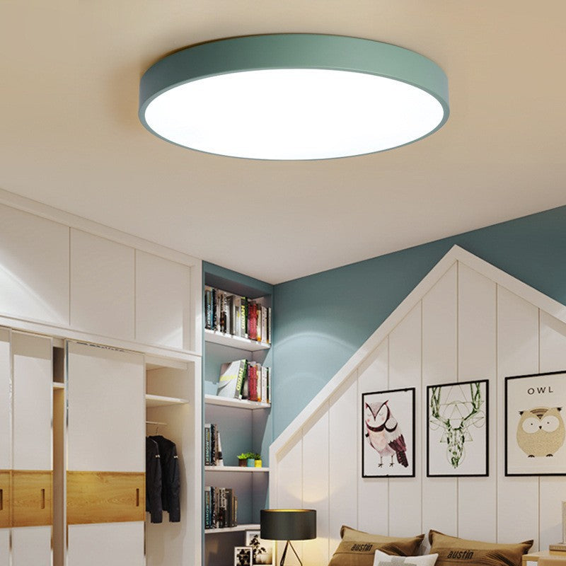 Bedroom Lamp Ceiling Lamp Modern Simple Warm Macaron Lighting led Nordic Round Living Room Children's Room Lamp