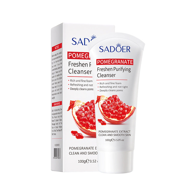 Red Pomegranate Skincare Set SADOER Hydrating Moisturizing Cleansing Nourishing  Wholesale