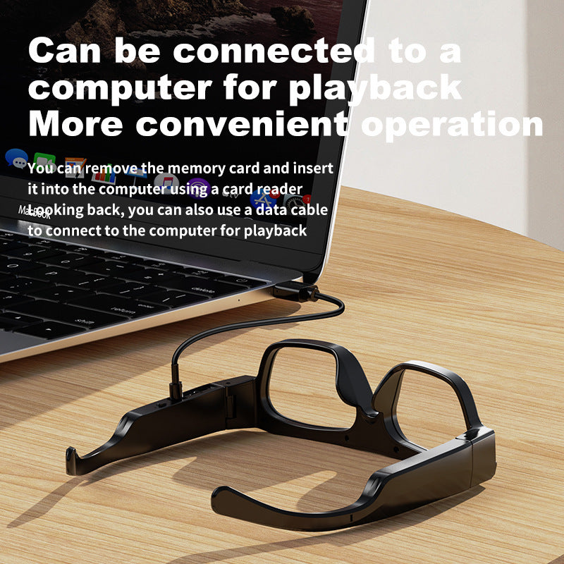 AI Glasses mate2Black Technology Translation Bluetooth Glasses Camera Photo Outdoor Windproof Card Insert Video Glasses
