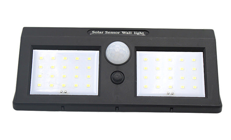 Solar Light Outdoor Waterproof Wall Light40LED Street Light Twin Garden Landscape Lamp Human Body Sensor Street Light