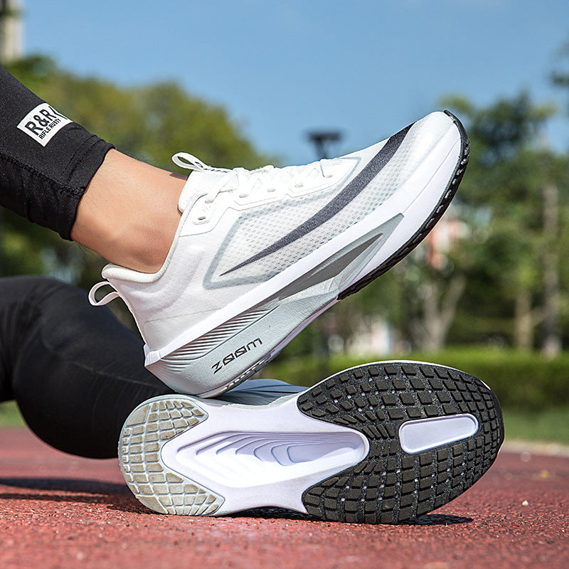 2025Plus Size Sports Shoes Racing Training Carbon Plate Sports Shoes Lightweight Men and Women Autumn Running Shoes