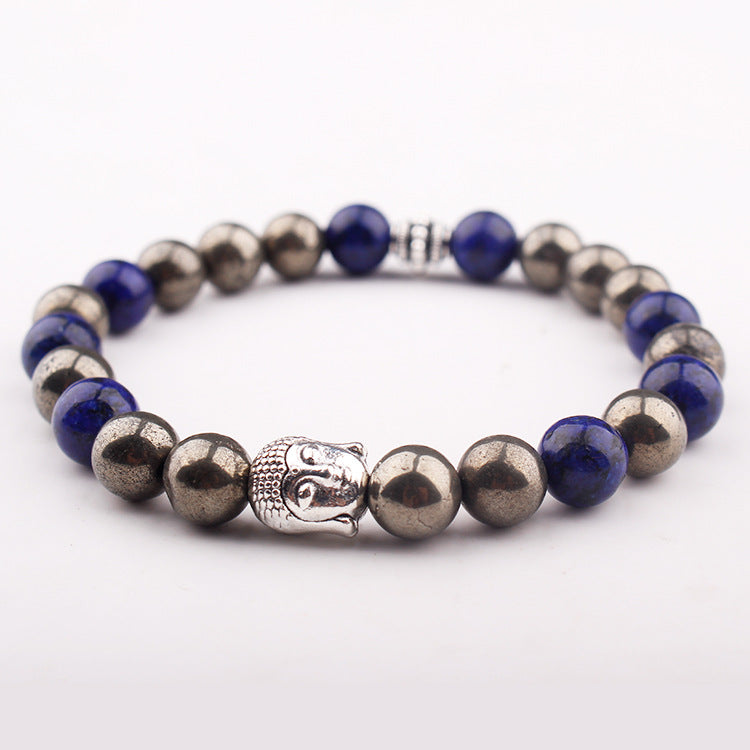 AliExpress8mm Volcanic Lava Stone Bracelet Natural Emperor Stone Couple Fashion Bracelet Factory Direct Sale