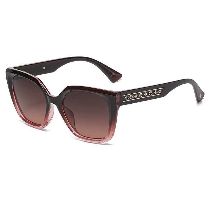 2025New European and American Fashion Large Frame Cat Eye Sunglasses for Women High-end Sunglasses Wholesale sunglasses