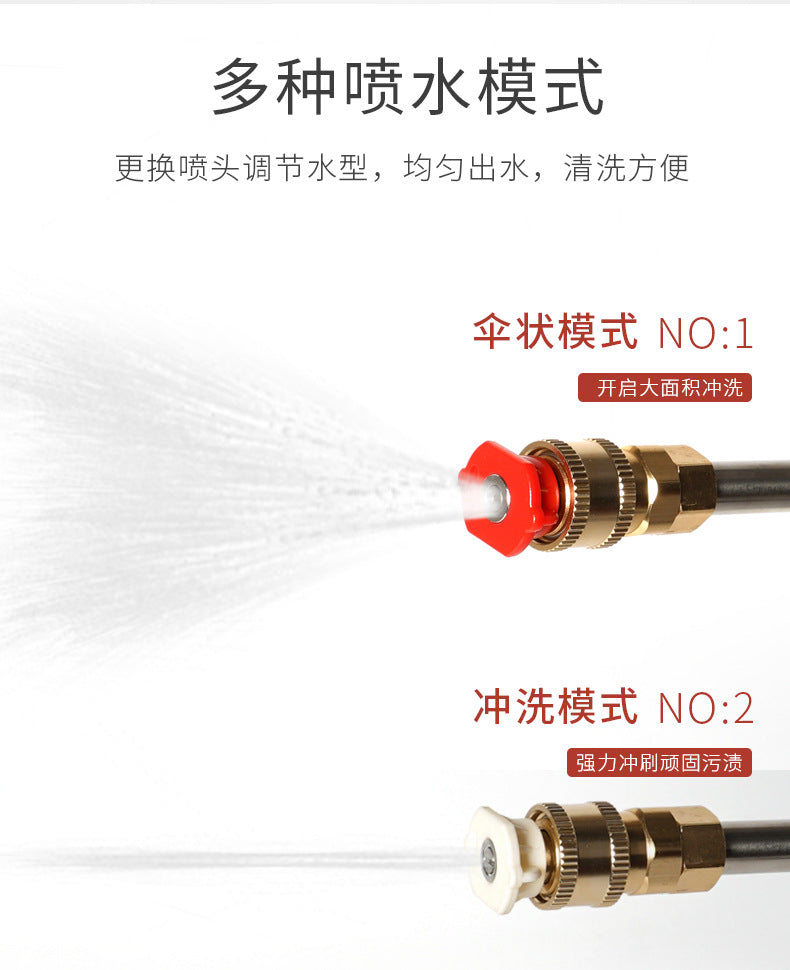 Wireless High-Pressure Water Gun for Car Washing, Household Multi-Functional Lithium Battery Electric Water Gun, Portable Automatic Water Absorption Spray Gun