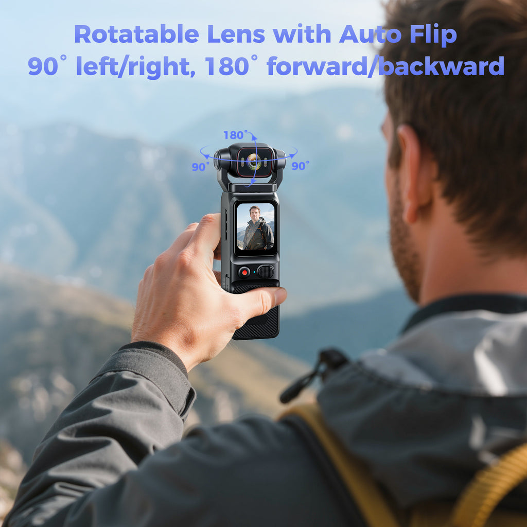 Handheld4K Ultra-clear Travel Camera2D Touch Screen Gyroscope Algorithm Anti-Shake WIFI Interconnected Movement VOLG Camera