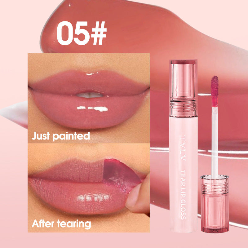 Makeup Peel-off Lip Glaze Nude Color Lip Gloss Pen Film-forming Waterproof Long-lasting Non-stick Cup Full Supply