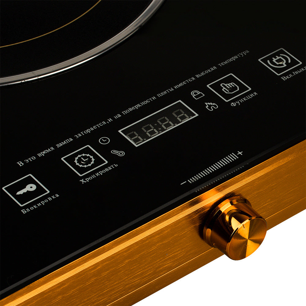 European Style Double Burner Energy-Saving Stove High-power Dual-burner Electric Ceramic Stove Household Multi-functional Light Wave Induction Cooker3500W