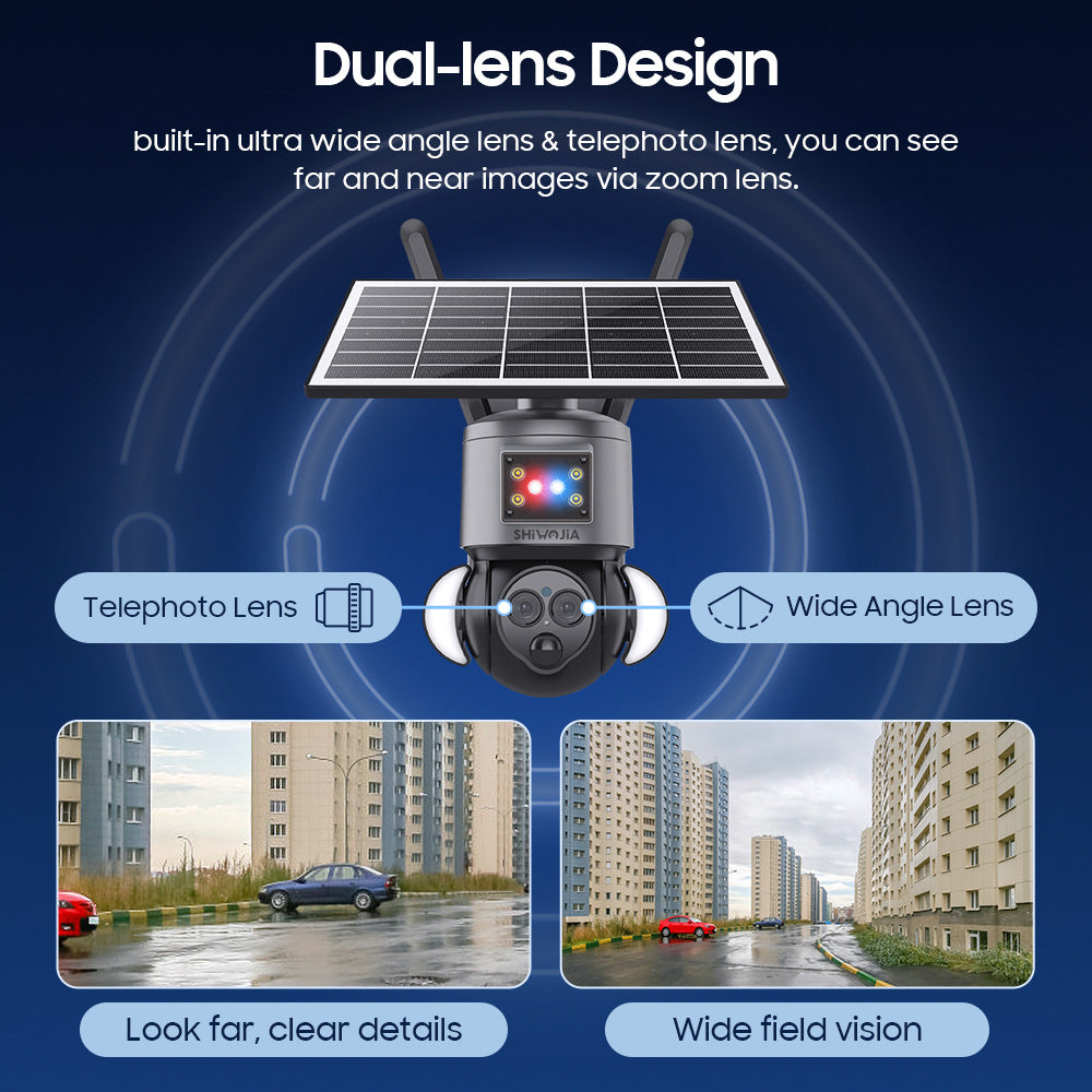 Solar Binoculars12The source manufacturer of cameras specializes in high definition6MP Outdoor Human Detection for Courtyard