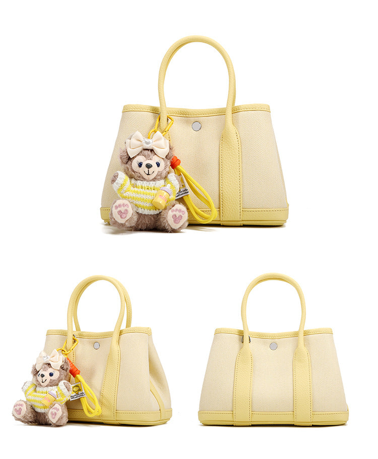 High-end Fashion Handheld Bucket Bag for Women Korean Style New Versatile Trendy Canvas Tote Bag Niche Casual Crossbody Bag