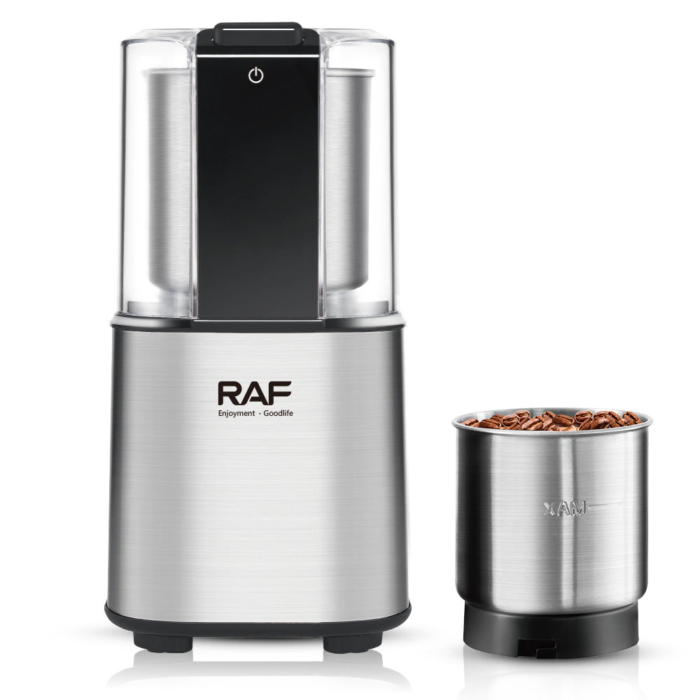 RAF Home Use Lightweight Grinding Cup Electric Coffee Grinder 2-in-1 Portable Coffee Bean Grinder R.7130
