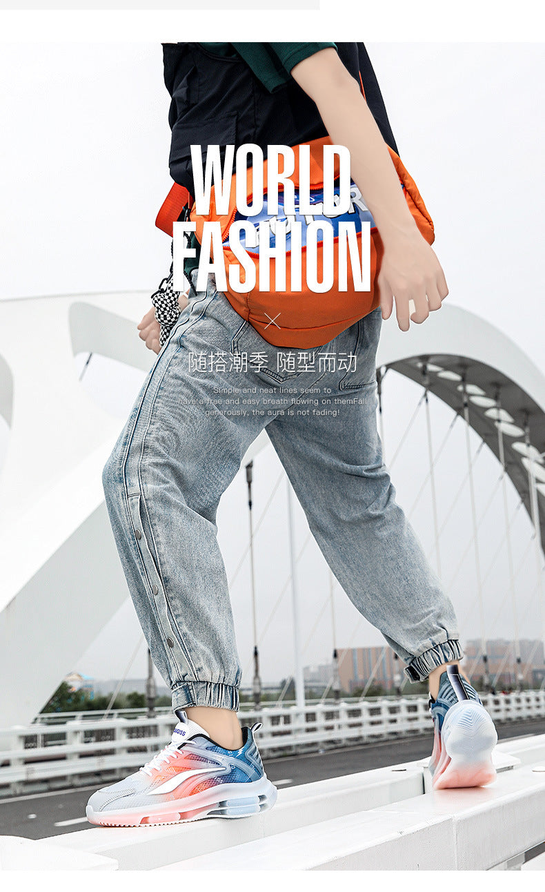 Summer New Youth Fashion Trend Comfortable Breathable Running Shoes Couple Casual Non-Slip Wear-Resistant Sports Shoes