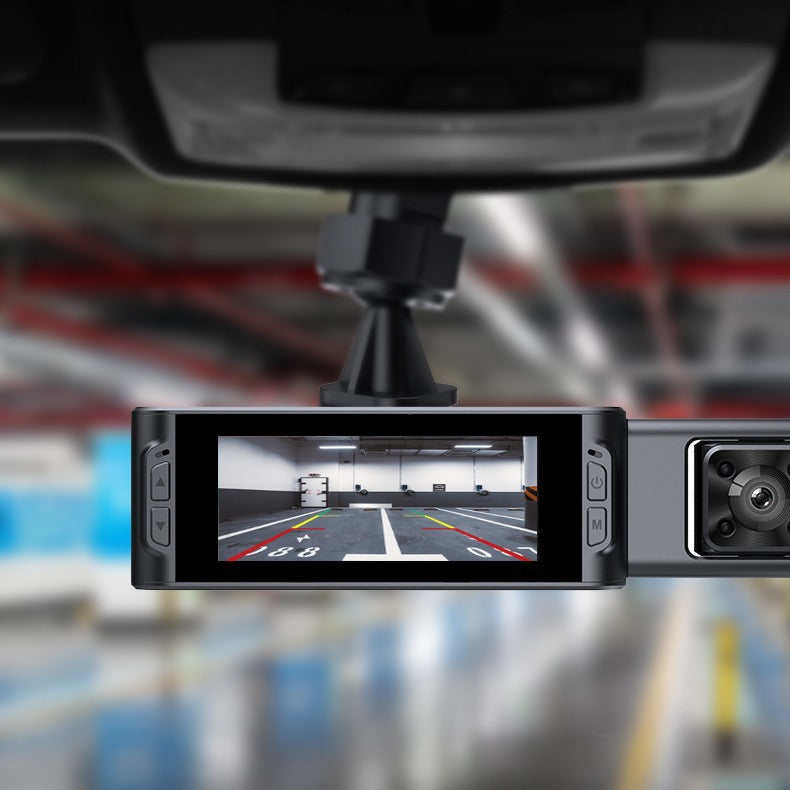 S181080P Three-lens driving recorder with high-definition ultra-wide-angle night vision WiFi Vehicle Front Dash Cam
