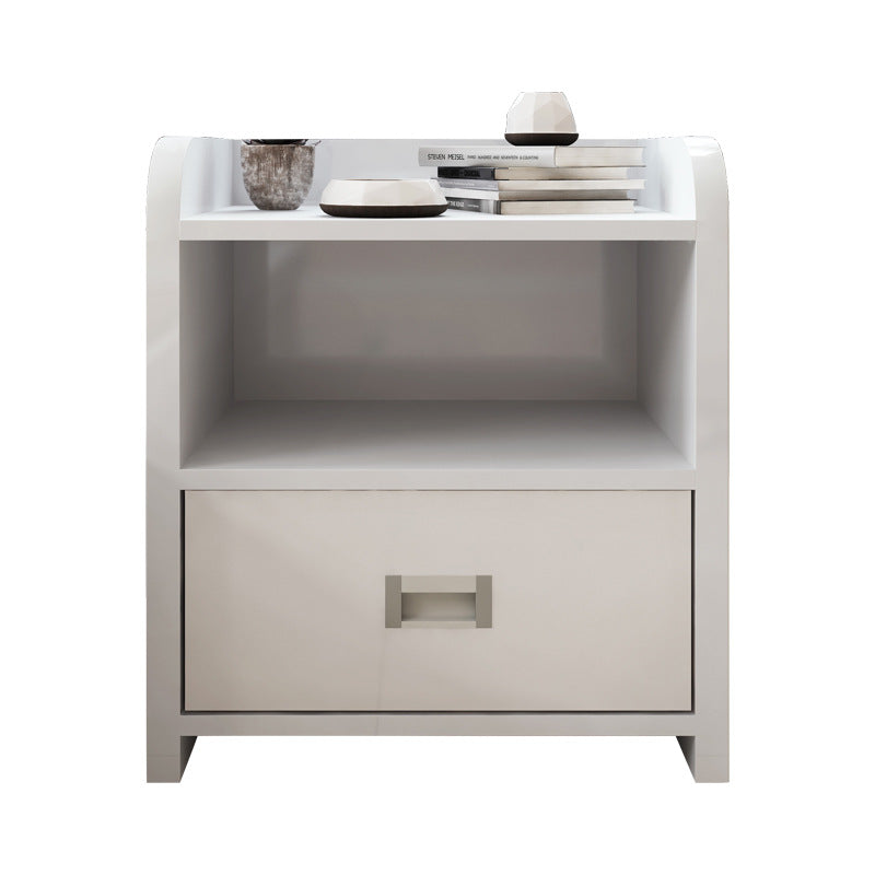 Economical Simple Modern Mini Cabinet Bedroom Bedside Storage Cabinet with Drawers Panel Bedside Table