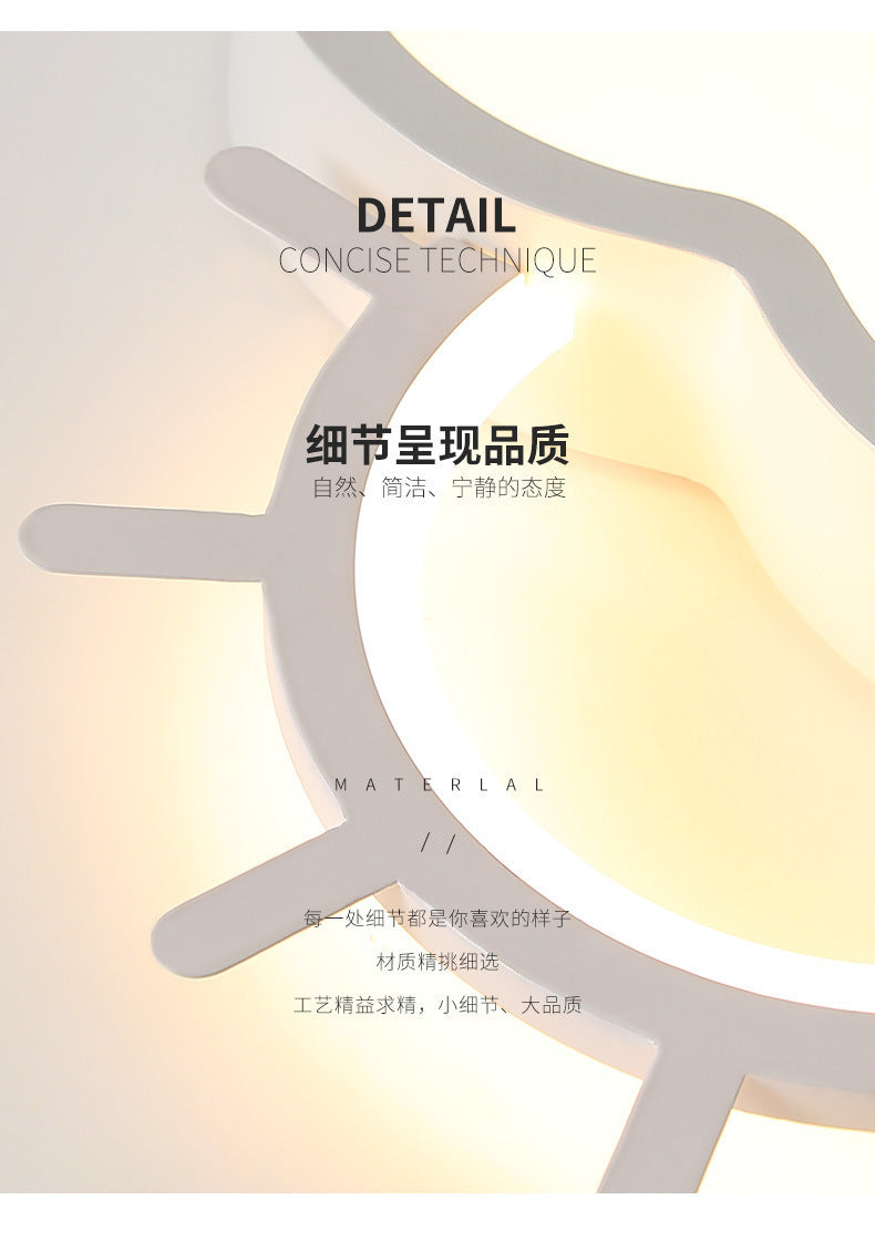 Cloud Lamp Full Spectrum Eye Protection Princess Room Children's Room Bedroom Lighting Personality Ceiling Lamp Modern Simple Cartoon