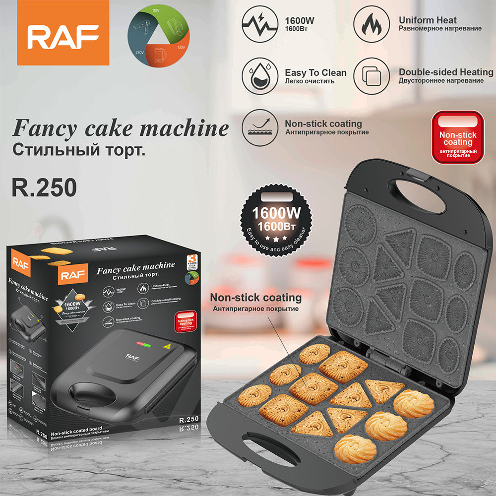RAF Mini Cake Machine Home Baking Multi-Functional Children's Cartoon Cookie Maker Waffle Maker Egg Waffle Maker
