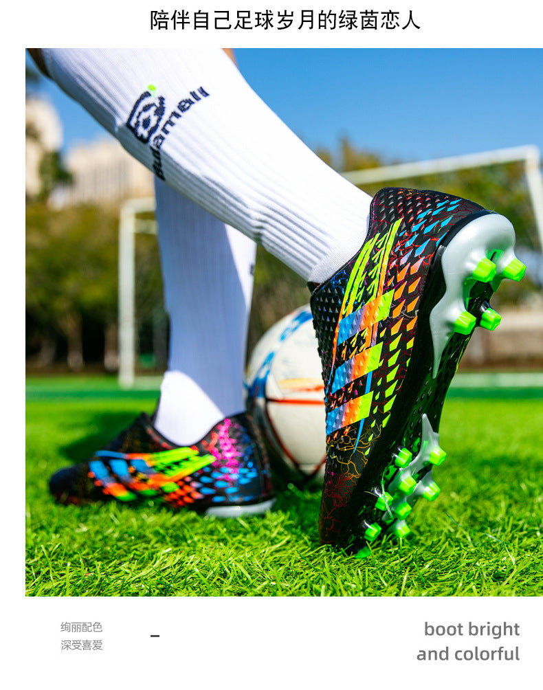 New professional football shoes for men and women AG Spike TF Broken Nail Youth Student Grassland Competition Training Shoes