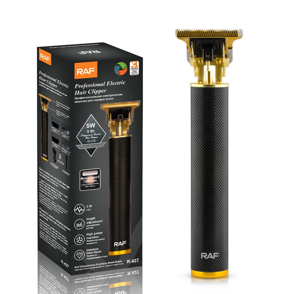 RAF Electric Hair Clipper for Home Use, Metal Oil Head Rechargeable Electric Shaver