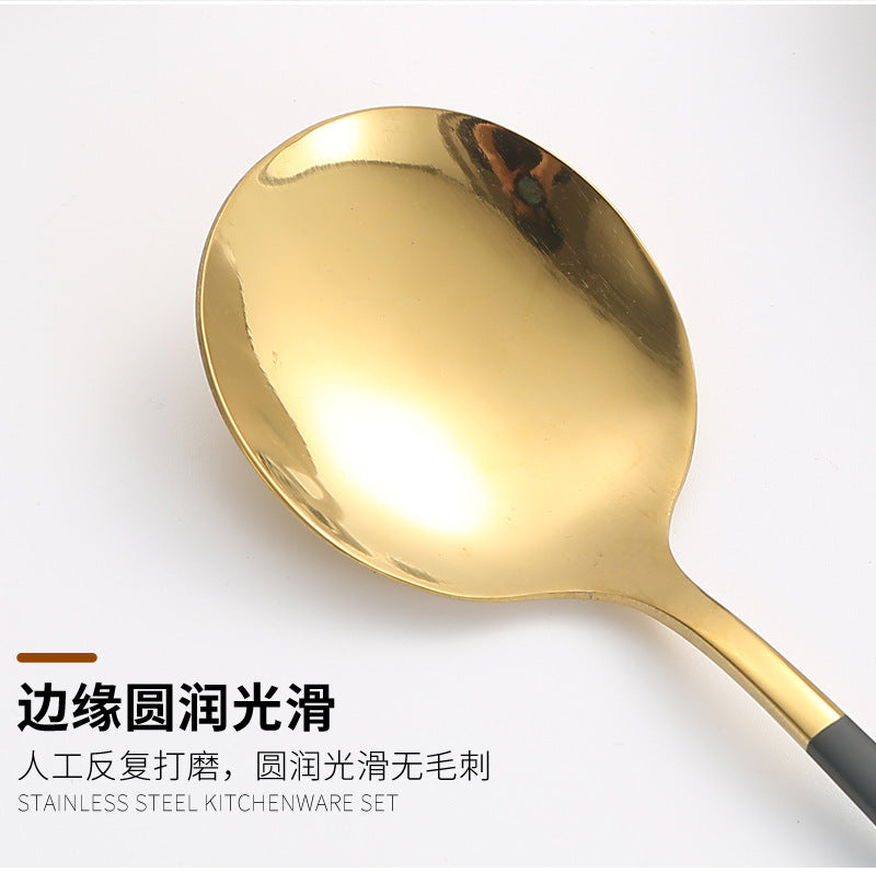 410Stainless Steel Cutlery Western Steak Knife Fork Spoon6People Serving Hotel Restaurant Portugal24Piece Suit