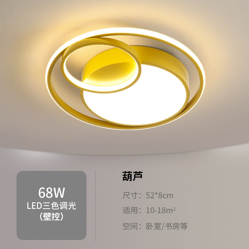 Simple Round Bedroom Light LED Ceiling Lamp Modern Home Warm Restaurant Nordic Creative Personality Room Lighting