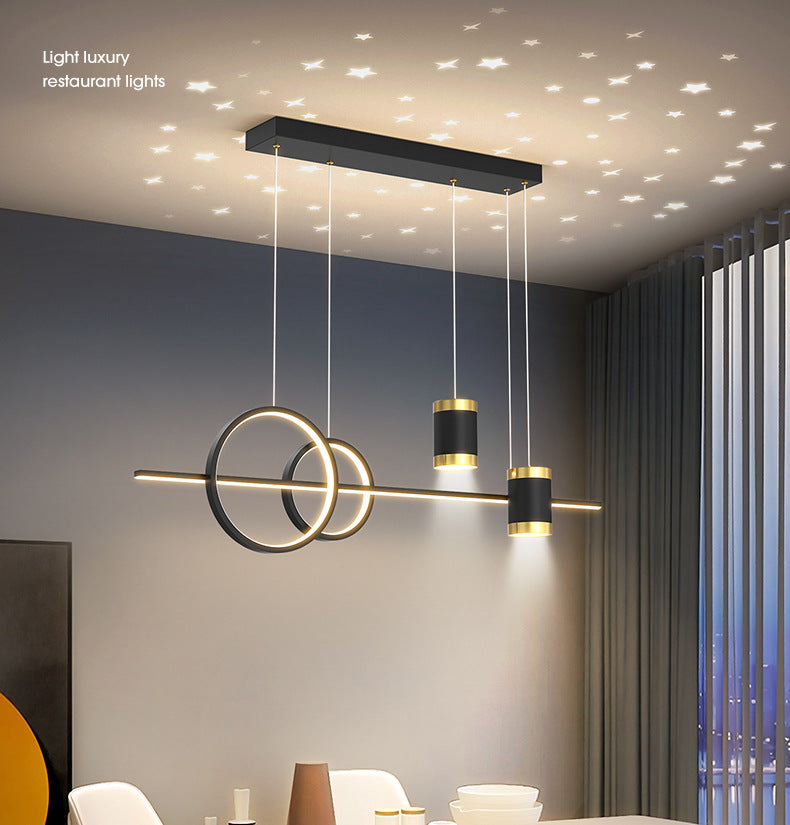Living Room Pendant Light Modern Minimalist Lighting Internet Celebrity Light Luxury Nordic Lamp Creative Starry Sky Bedroom Bar Counter Dining Room Pendant Light