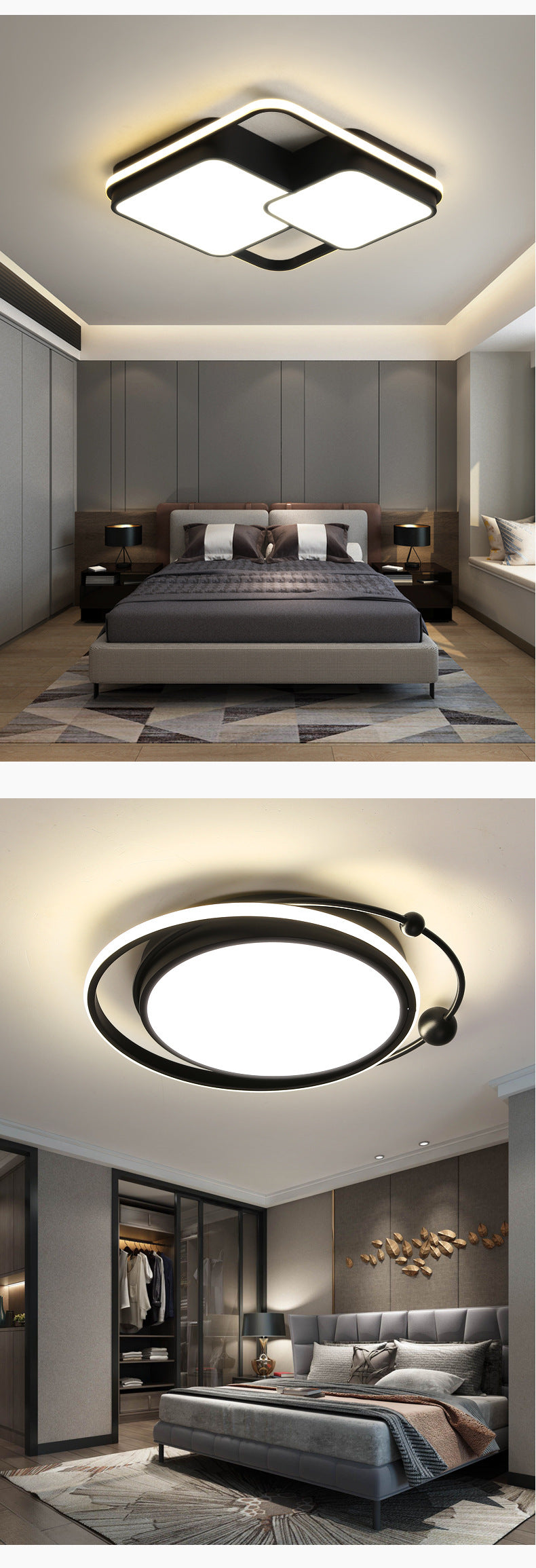 Nordic Lighting Fixtures led Ceiling Lamp2025New Year's Creative Internet Celebrity Master Bedroom Simple Modern Bedroom Lighting Room