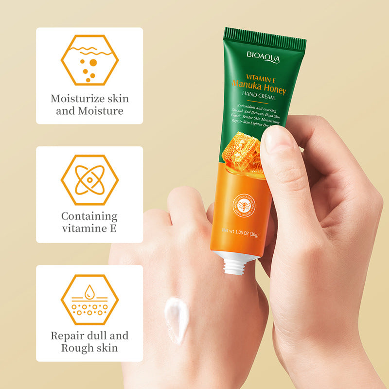Vitamin E Hand cream30g BIOAOUA Honey hydrating moisturizing wholesale for  trade