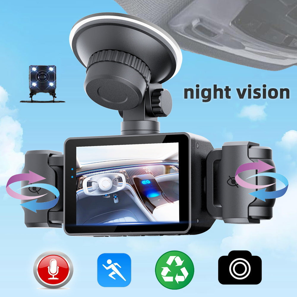 S9New four-way four-lens dashcam4Camera Recorder HD Night Vision1080P