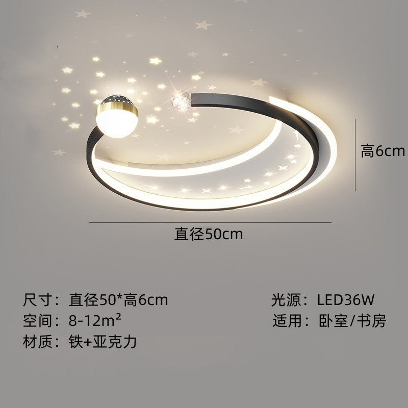 Modern minimalist living room led Ceiling Lamp2024New style main hall lamp wrought iron bedroom lamp high-end dining room lamp