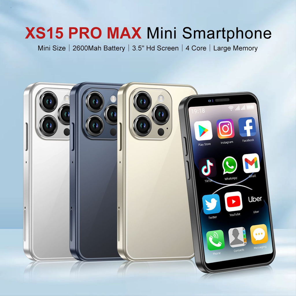 New Mini XS15Smartphone Ultra Small Pocket Android System Quad-Core Backup Phone Factory in stock