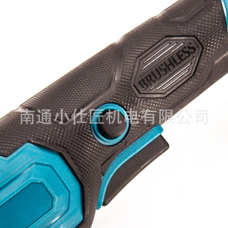 Lithium Battery Tool Brushless Angle Grinder Two Batteries One Charger High Power Cordless Angle Grinder Cross-Border Export Model