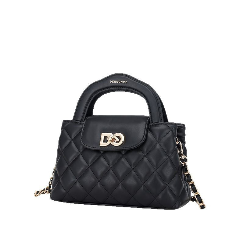 2024New Special-Interest Design Women's Handbag PU Chain Commuter Shoulder Bag Exquisite Exquisite Women's Bag