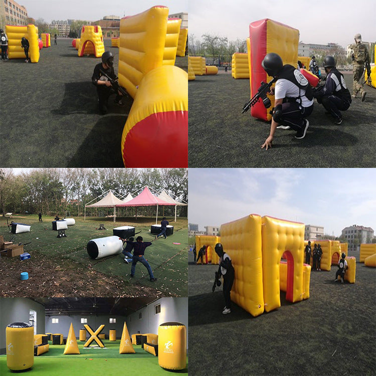 Inflatable Entertainment Sports Real Person cs Camouflage Wall Field Trench Wall PUBG Game Fortress Obstacle Inflatable Manufacturer