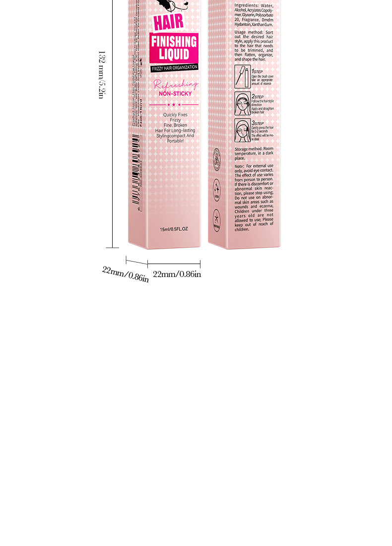 Fine Hair Finishing Spray15ml SADOER Styling Hair Messy Look Hair Wax Cross-Border Wholesale