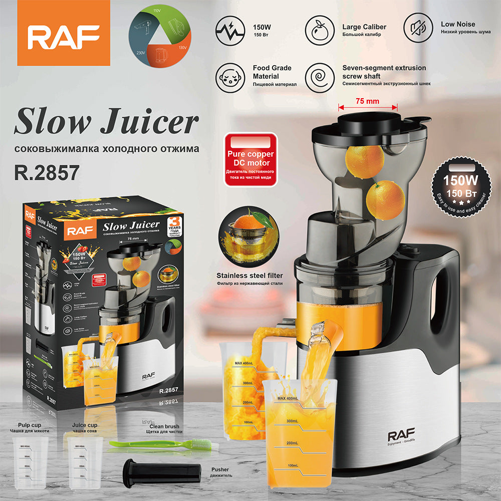 RAF Stainless Steel Juicer Children's Fruit Juice Machine/l Cooking Machine/Juicer Extractor with Juice and Pulp Separation R.2857