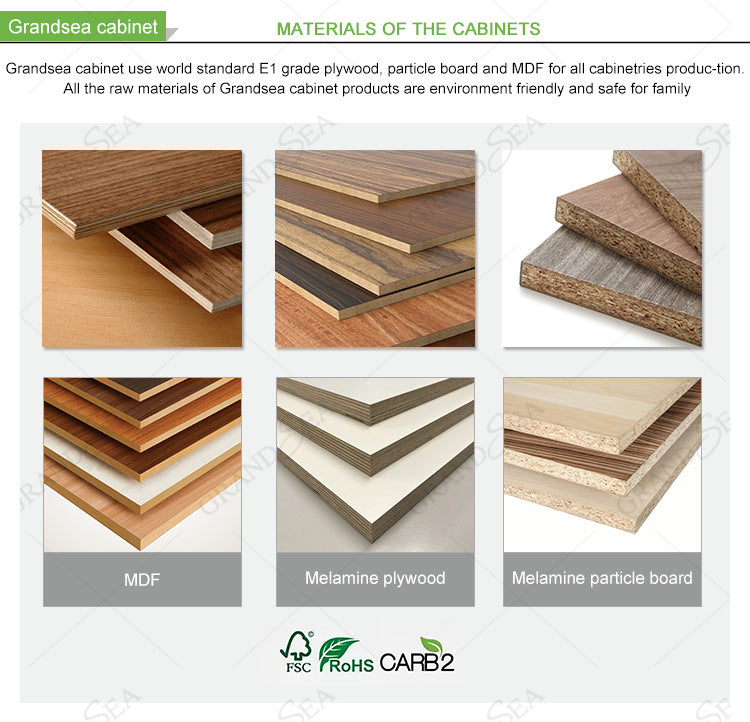 Modern Diy Plywood Kitchen Cabinet With Microwave&Handle Design Modern Kitchen Cabinet