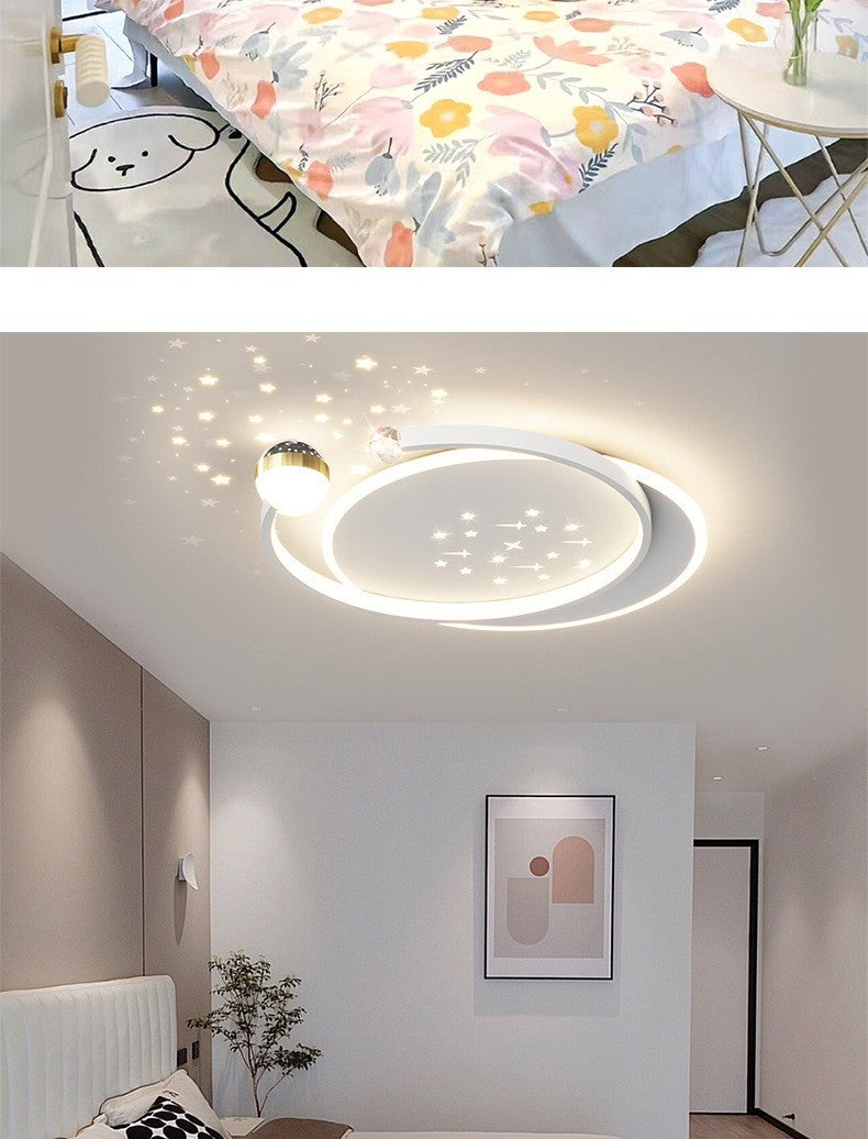 Modern minimalist living room led Ceiling Lamp2024New style main hall lamp wrought iron bedroom lamp high-end dining room lamp