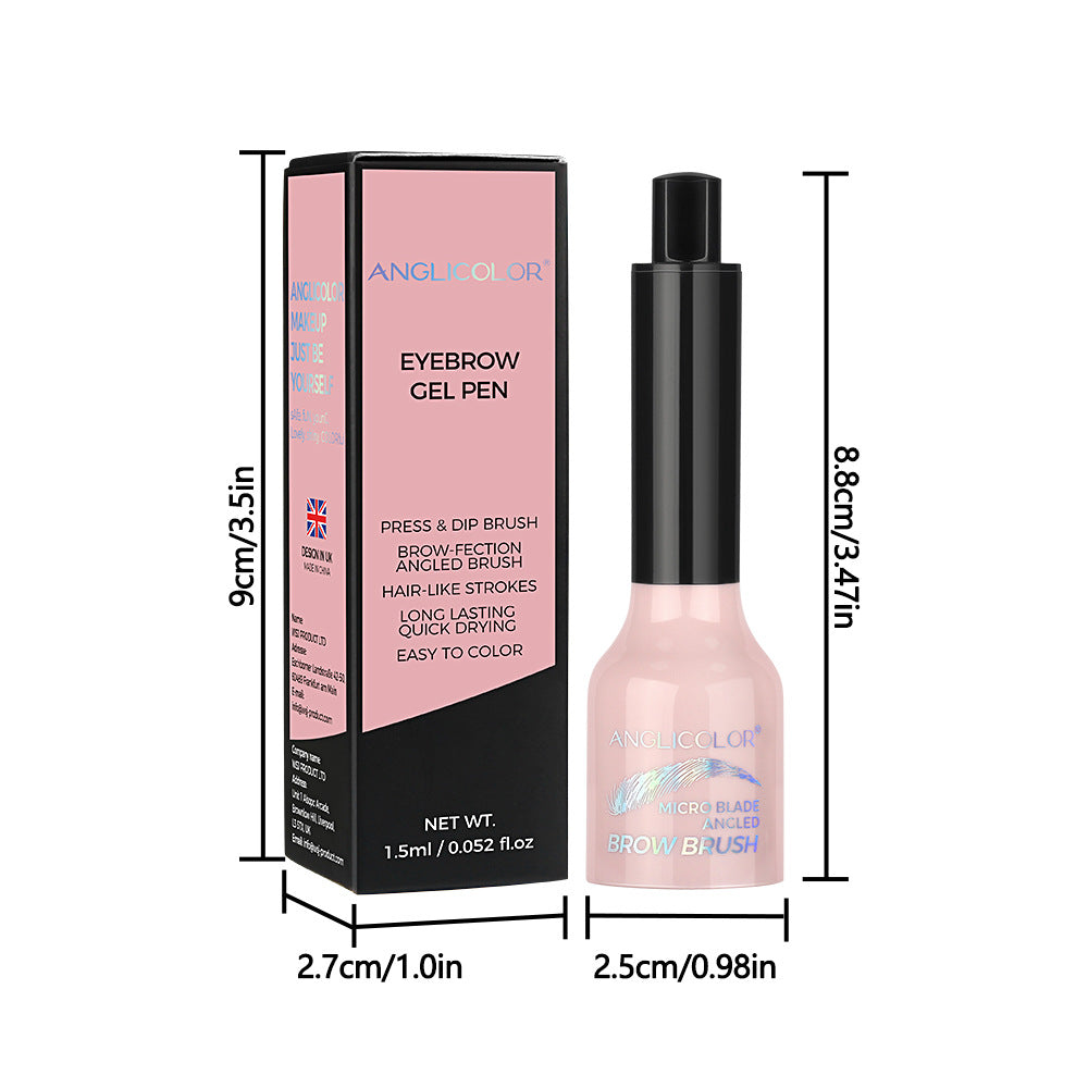 Hot-Selling Eyebrow Dye Cream Waterproof Smudge-Proof Large Brush Eyebrow Cream Long-Lasting Color No Smudging Natural Eyebrows